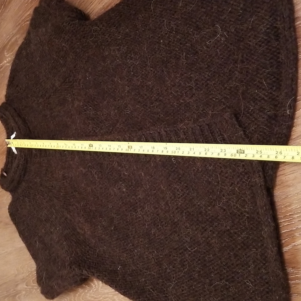 (L) Miss Etam Cardigan Fuzzy Furry Cozy Warm Lounge Cabin Natural Fibres Layers - Picture 4 of 8